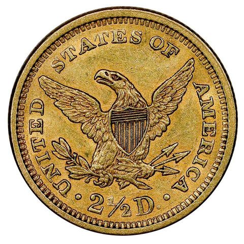 1861 $2.5 Liberty Head Gold Coin - Brilliant Uncirculated