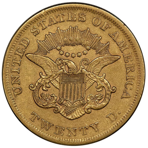 1861 Civil War Date $20 Liberty Gold Coin - Extremely Fine