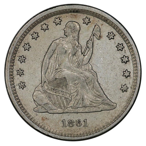 1861 Seated Liberty Quarter - Very Fine/Extremely Fine