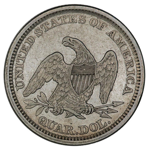 1861 Seated Liberty Quarter - Very Fine/Extremely Fine