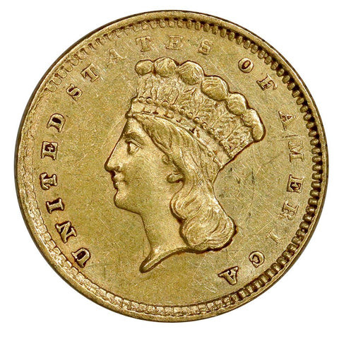 1861 Type-3 Gold Dollar - Extremely Fine