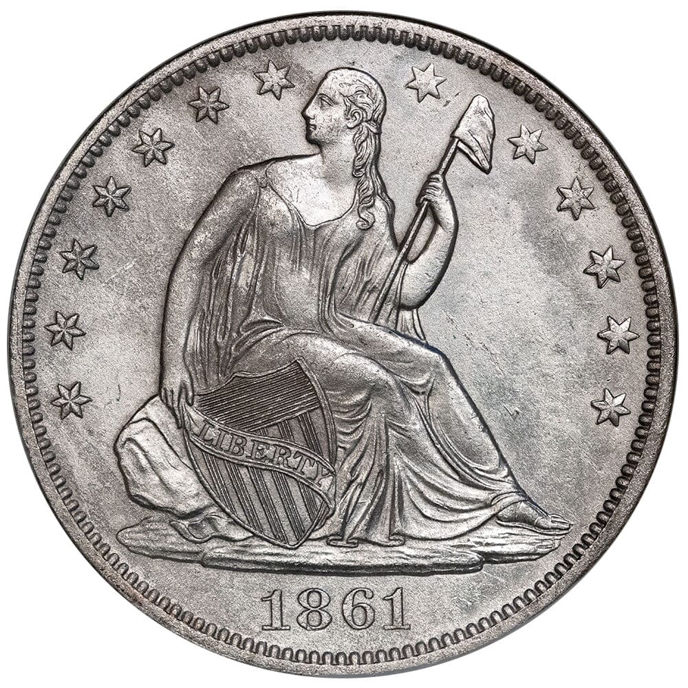 1861-O Seated Liberty Half Dollar CSA Issue W-11 S.S. Republic - NGC U