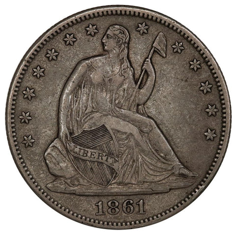 1861-O Seated Liberty Half Dollar - Extremely Fine