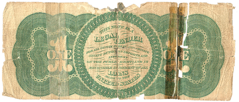 1862 $1 Legal Tender Series of 1862 Fr. 16 ~ Net Good+