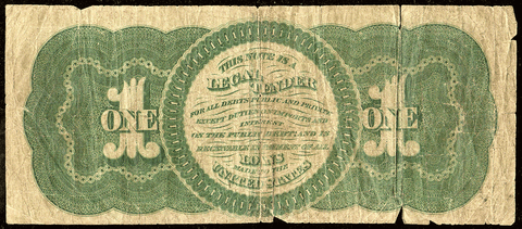 1862 $1 Legal Tender Series of 1862 Fr. 17a ~ Net Very Good+