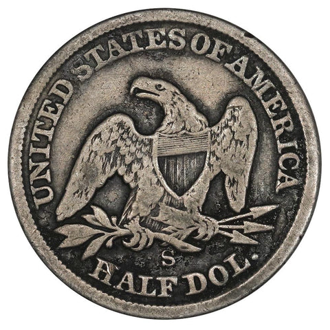1862-S Seated Liberty Half Dollar - Fine Details