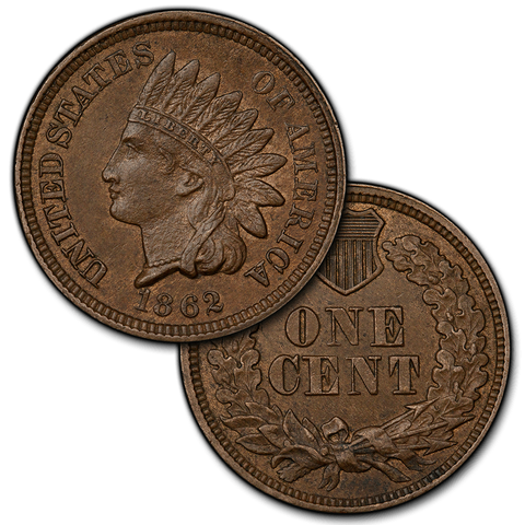 1859 to 1909 Indian Head Cents By Date - Brilliant Uncirculated