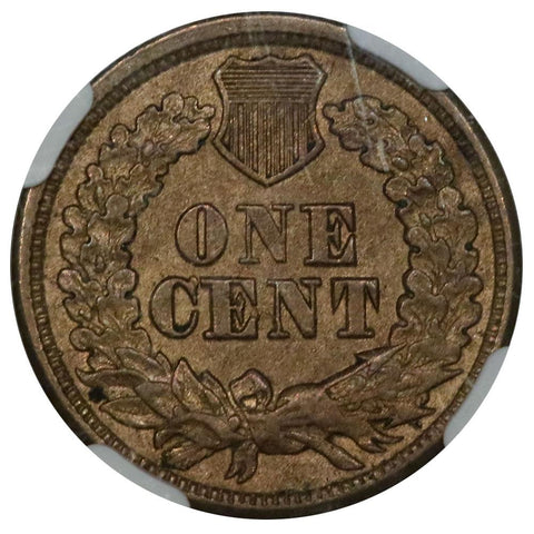 1863 Indian Cent - NGC AU 58 - Choice About Uncirculated