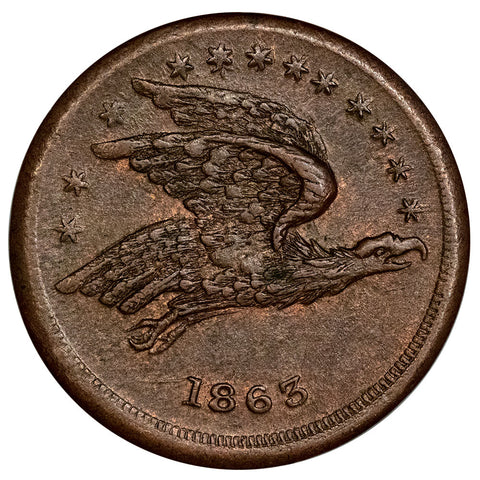 1863 I. Rees Civil War Store Card OH-165ES-1a (R1) - About Uncirculated