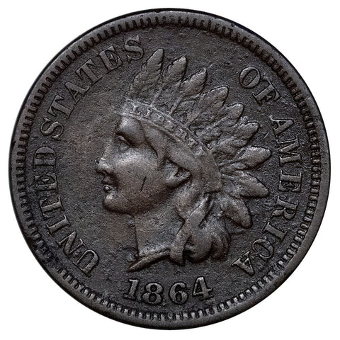 1864-L Indian Head Cent - Very Fine Details