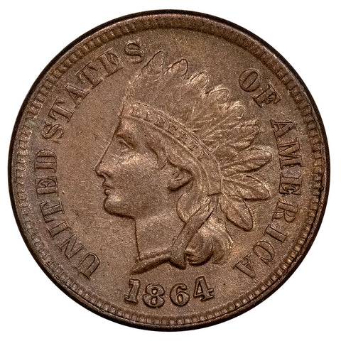 1864-L Indian Head Cent Snow-5 RPD - Extremely Fine