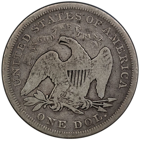 1867 Seated Liberty Dollar - Good/Very Good