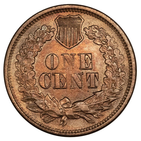 1868 Indian Head Cent - About Uncirculated Detail