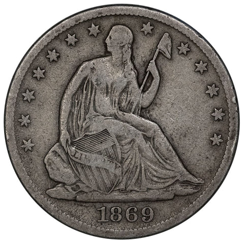 1869-S Seated Liberty Half Dollar - Fine