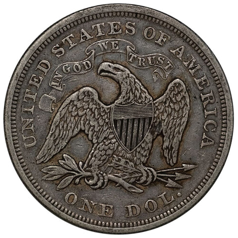 1870 Seated Liberty Dollar - Very Fine+