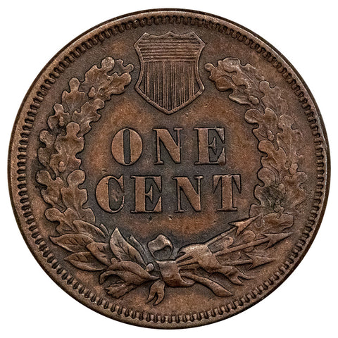 1872 Indian Cent - Extremely Fine Detail - Granular Obverse