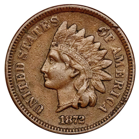 1872 Indian Head Cent - Very Fine Detail