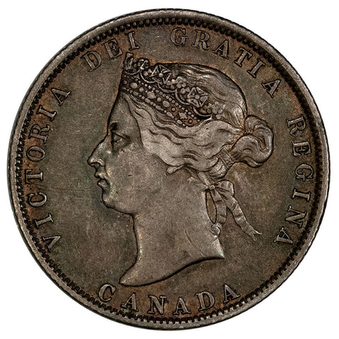 1872-H Canada 25 Cent Silver KM.5 - Very Fine