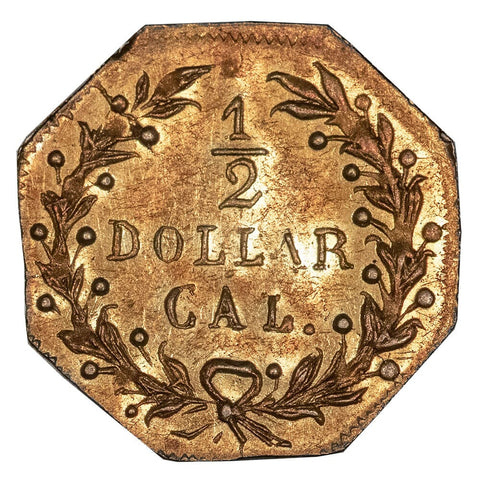 1873/2 50C California Fractional Gold - BG-941 R5+ - Choice About Uncirculated