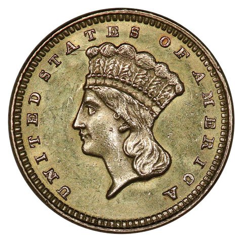 1873 Type-3 Gold Dollar - About Uncirculated