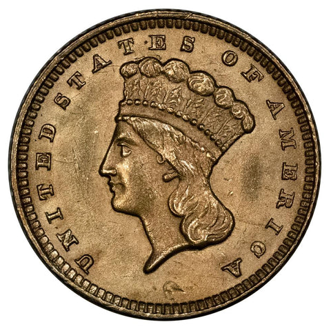 1874 Type-3 Gold Dollar - Brilliant Uncirculated