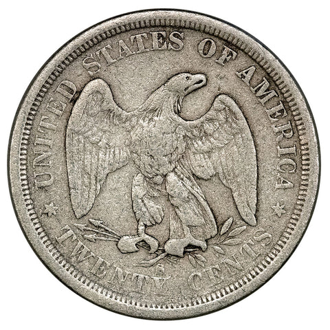 1875-S Twenty Cent Piece - Very Good Details
