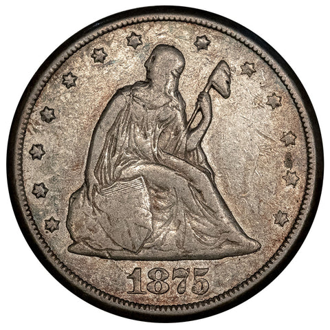 1875-CC Twenty Cent Piece - Fine/Very Fine
