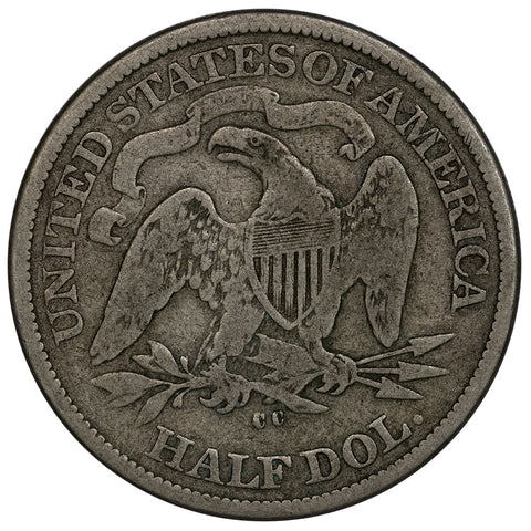 1875-CC Seated Liberty Half Dollar - Very Good