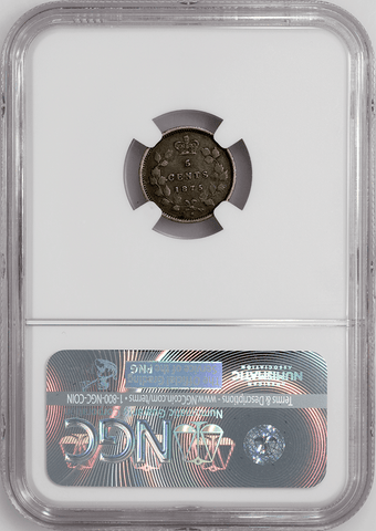 1875-H Small Date Canada 5 Cent Silver KM.2 - NGC VG 10