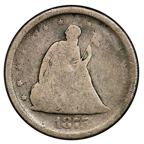 1875-S Twenty Cent Piece - About Good