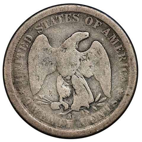 1875-S Twenty Cent Piece - About Good