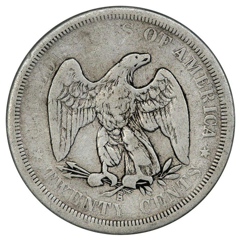 1875-S/S MPD Twenty Cent Piece FS-302 - Good