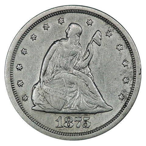 1875-S Twenty Cent Piece - Very Fine