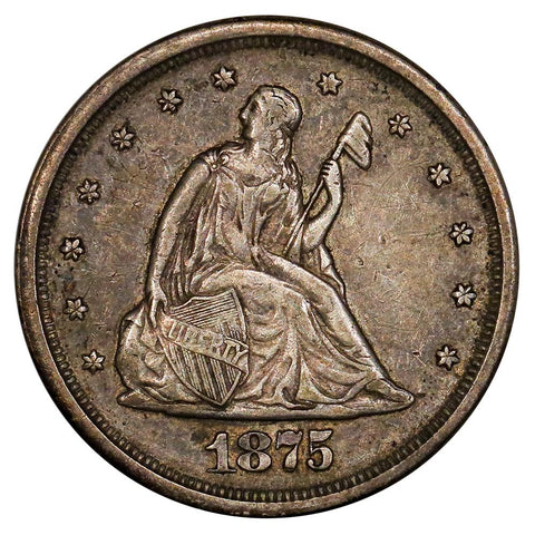 1875-S Twenty Cent Piece - Extremely Fine