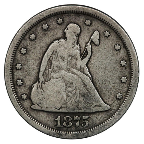1875-S Twenty Cent Piece - Very Good+