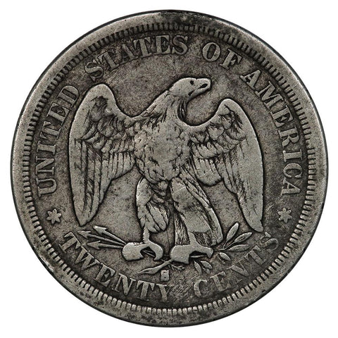 1875-S Twenty Cent Piece - Very Good+
