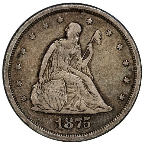 1875-S Twenty Cent Piece - Very Fine - Pleasingly Original