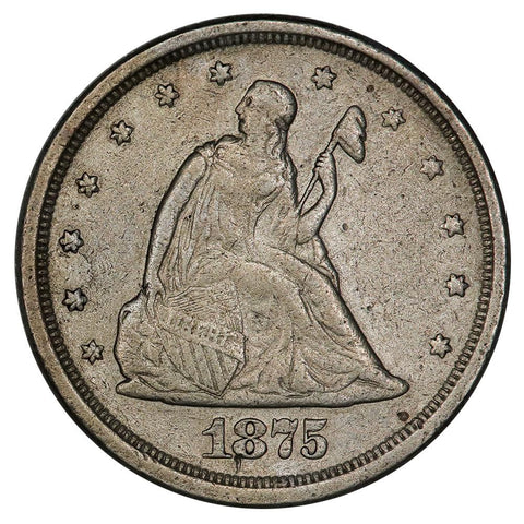 1875-S Twenty Cent Piece - Very Fine