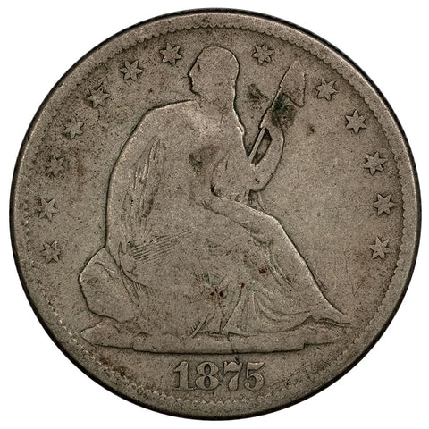 1875-S Seated Liberty Half Dollar - Good