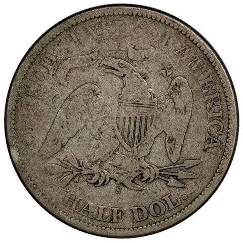 1875-S Seated Liberty Half Dollar - Good