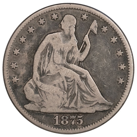 1875 Seated Liberty Half Dollar - Fine