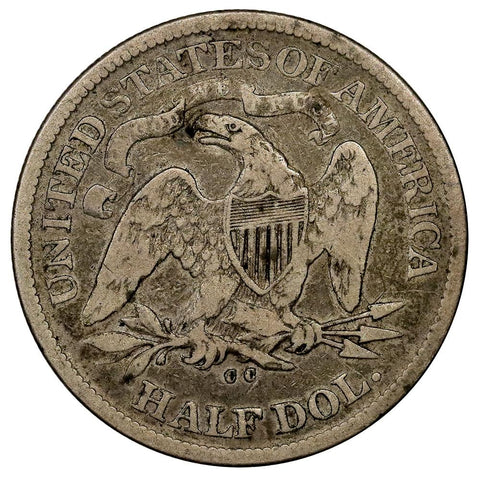 1876-CC Seated Liberty Half Dollar - Very Good+