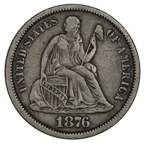 1876-CC Seated Liberty Dime - Choice Very Fine