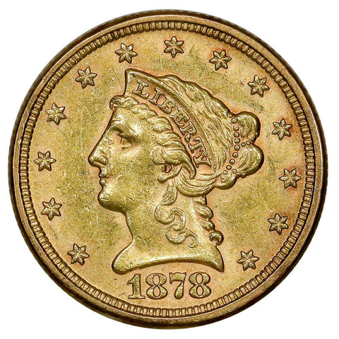 1878 $2.5 Liberty Head Gold Coin - PQ Brilliant Uncirculated