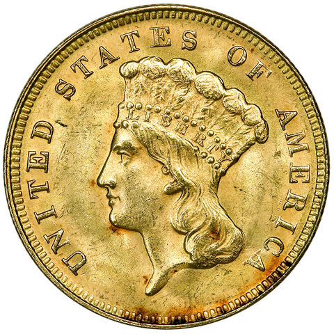 1878 $3 Princess Gold Coin - Premium Quality BU
