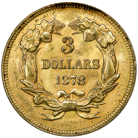 1878 $3 Princess Gold Coin - Premium Quality BU