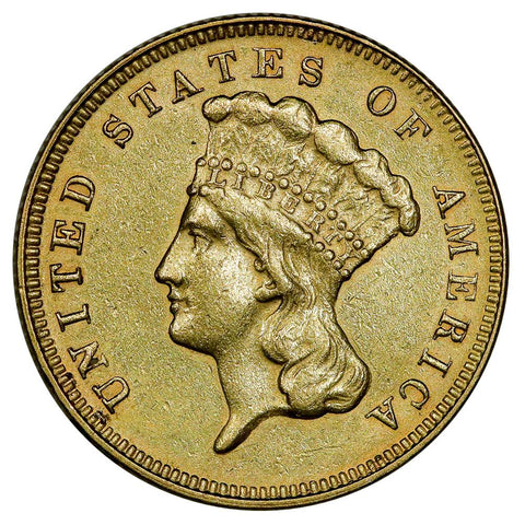 1878 $3 Princess Gold Coin - About Uncirculated