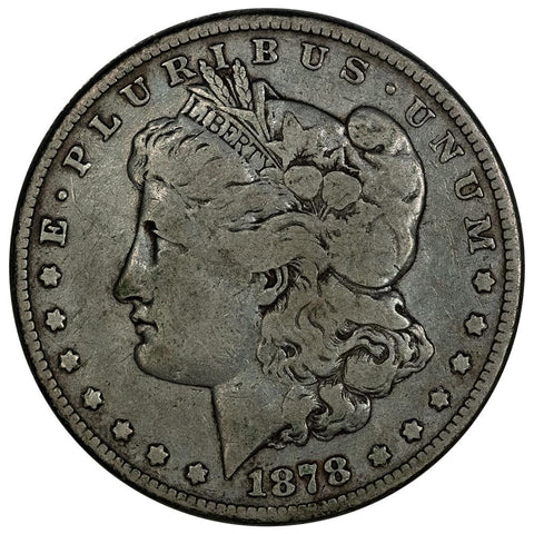 1878 8 Tailfeather Morgan Dollar - Fine