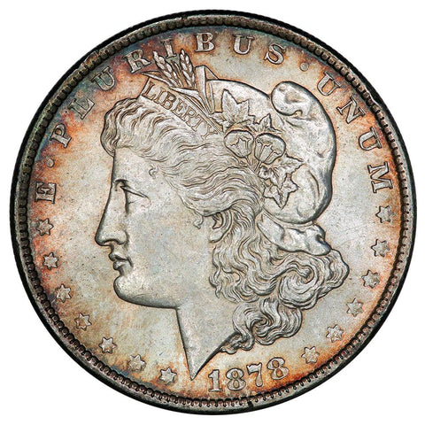 1878 8 Tailfeather Morgan Dollar VAM-17 - Very Choice About Uncirculated