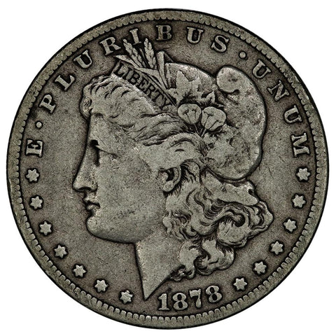 1878-CC Morgan Dollar - Fine - First Year Carson City Morgan